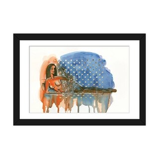 iCanvas "Olives. Nude, Gold Leaf, Watercolor Painting" by Yulia Belasla